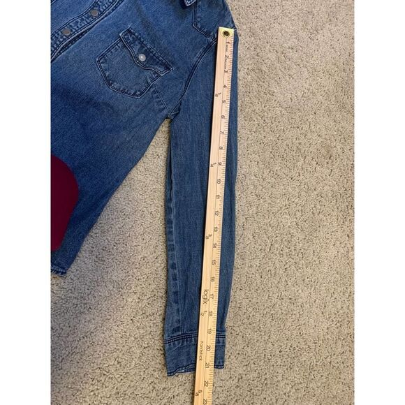 Old Navy Womens Denim Jean Jacket XS Petite EUC - Picture 4 of 12